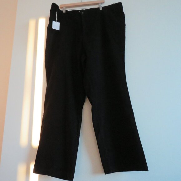 GILLIAN STEVENS Ollie Trouser Pants Black Corduroy Minimalist Size 3XL NWT - Picture 9 of 12